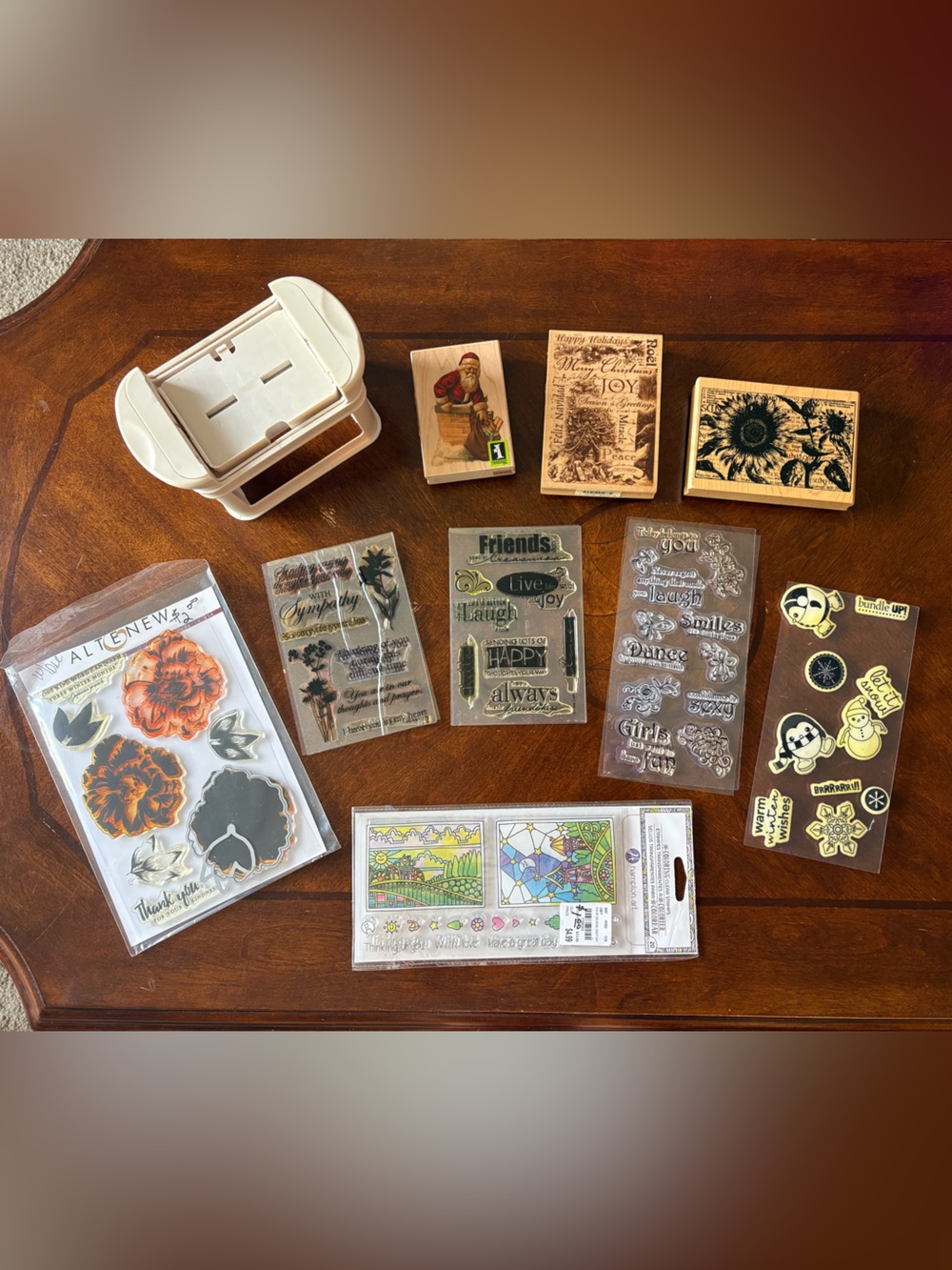 Lot of Assorted Stamps, Photopolymer Stamp Sets & Martha Stewart Self Inking Set